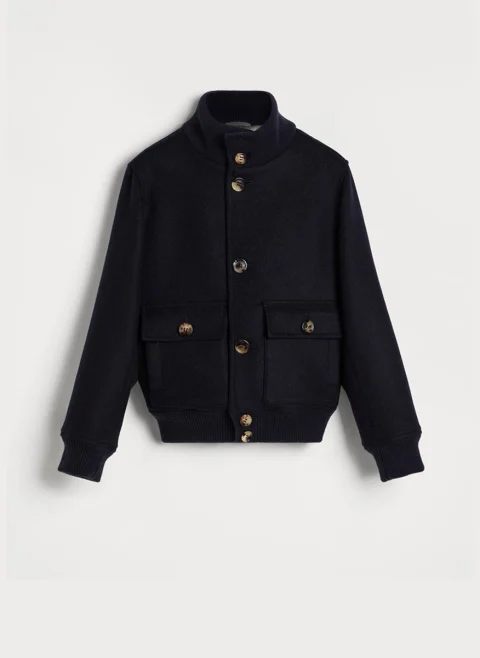 Бомбър яке от вълна Brunello Cucinelli Kids 8-10