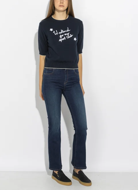 Пуловер с бродерия Weekend Max Mara Wkdfiacre — снимка 7