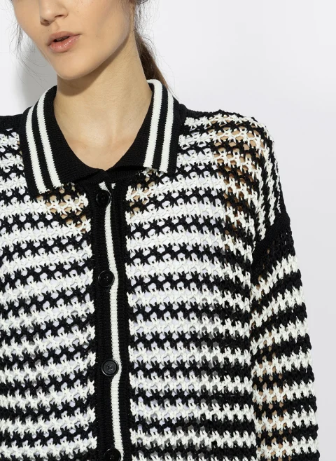 Жилетка с 'Openwork' плетиво Max Mara Mxmfilm — снимка 5