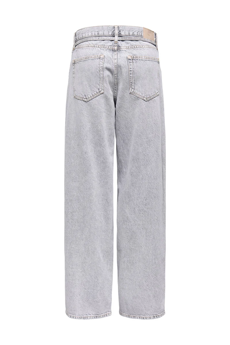 Jeans Onlgianna Mw Str Lg Bleach Dot 15352024 BS000056 light grey denim — снимка 2