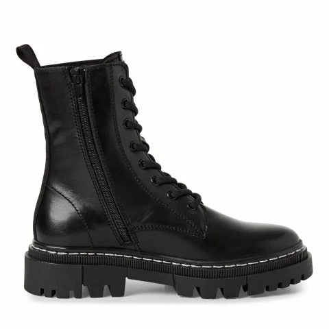 Дамски Кубинки TAMARIS – 1-25276-41-003 BLACK LEATHER — снимка 2