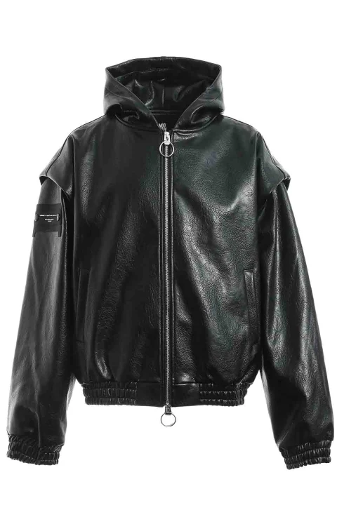 Яке Leather X Cords Hoodie MW093070724 black