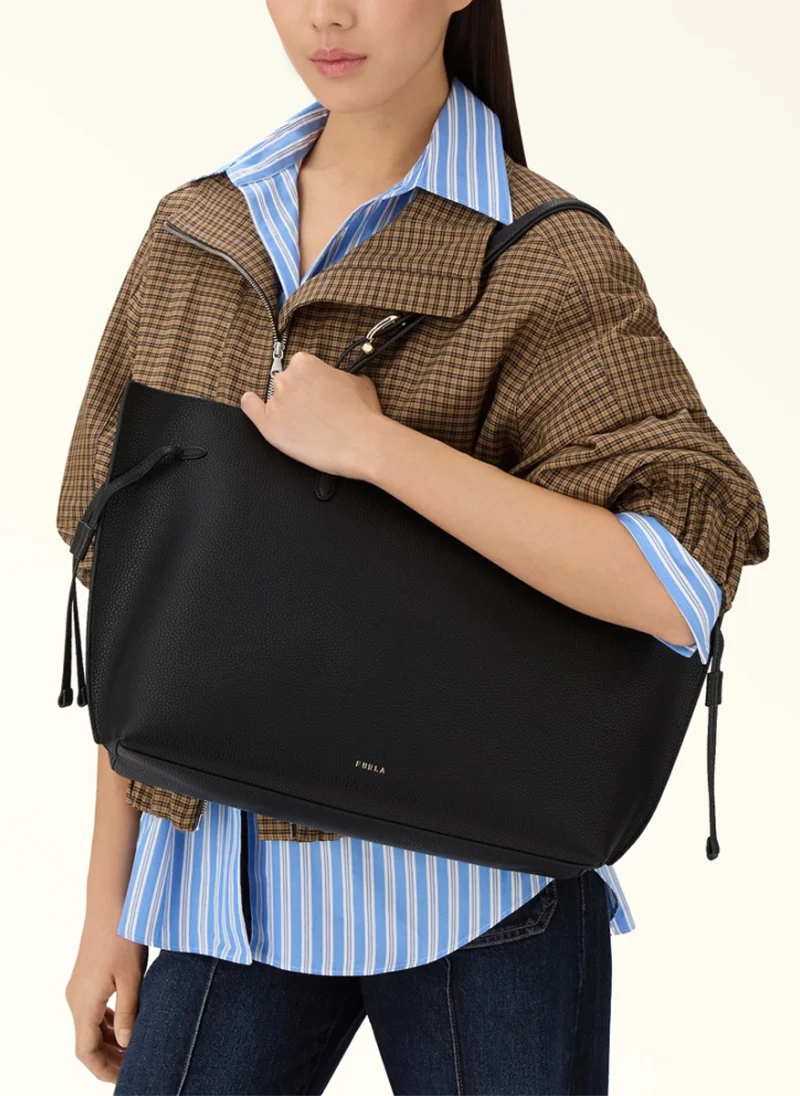 Кожена 'Tote' чанта Furla Ava Nero Nero L — снимка 7
