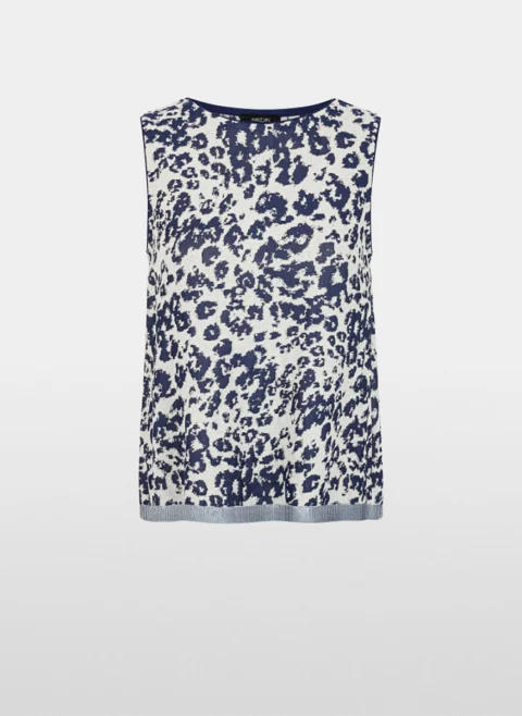 Топ от фино плетиво 'Leopard' Marc Cain Collections — снимка 6