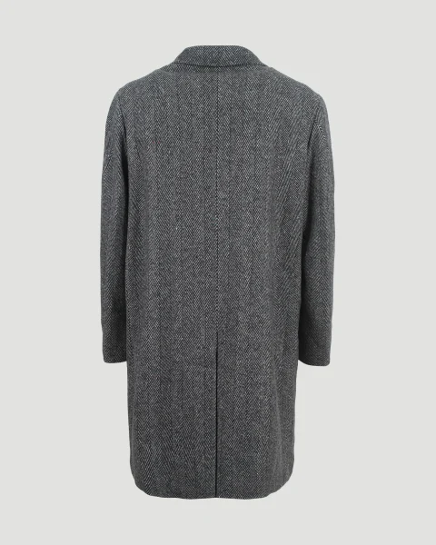 Herringbone Coat in Wool Blend — снимка 3