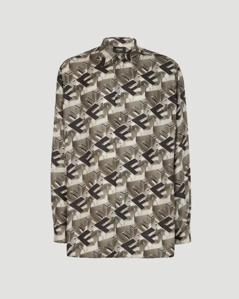 Multicolor Silk Shirt in Multicolour