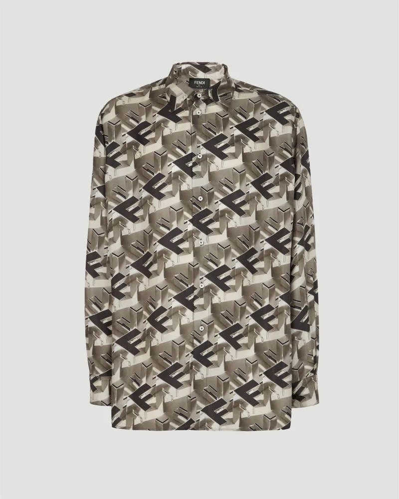 Multicolor Silk Shirt in Multicolour