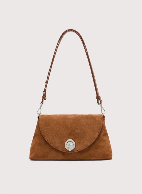 Велурена чанта Coccinelle Nikla Medium