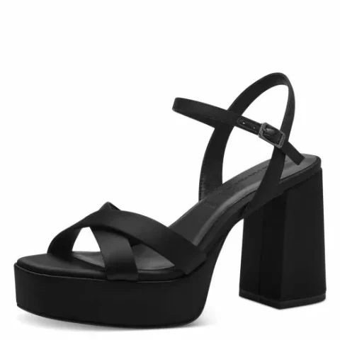 Дамски Сандали На Ток TAMARIS – 1-28050-42-001 BLACK — снимка 3