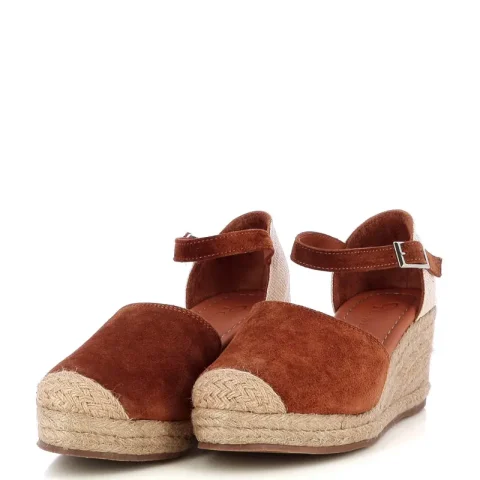 Дамски Сандали На Платформа CARLO FABIANI – 082-117 TAN SUEDE — снимка 3