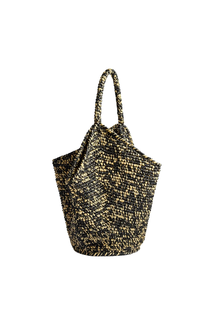 Lotus Medium Raffia Tote Bag — снимка 2