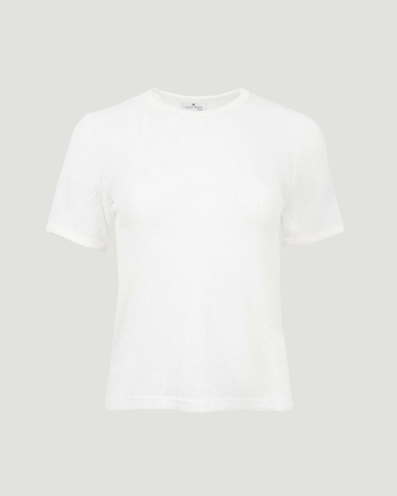 Mesh T-Shirt in White