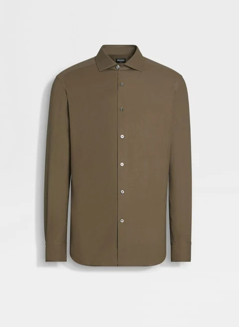 Класическа риза с кашмир 'Cashco' Zegna — снимка 5