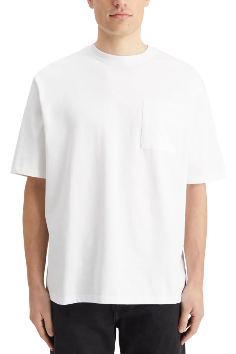 T-Shirt Core-3 Crosses Loose Fit Pocket 179193 0006 white — снимка 2