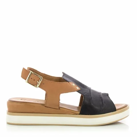 Дамски Сандали На Платформа CARLO FABIANI – 133.1087 BLACK/COCONUT 01