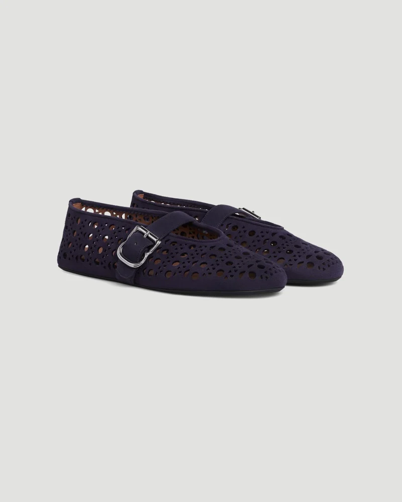 Ballet Flats Vienne in Suede — снимка 2