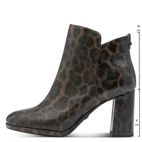 Дамски Боти На Ток TAMARIS – 1-25362-45-360 LEOPARD — снимка 7