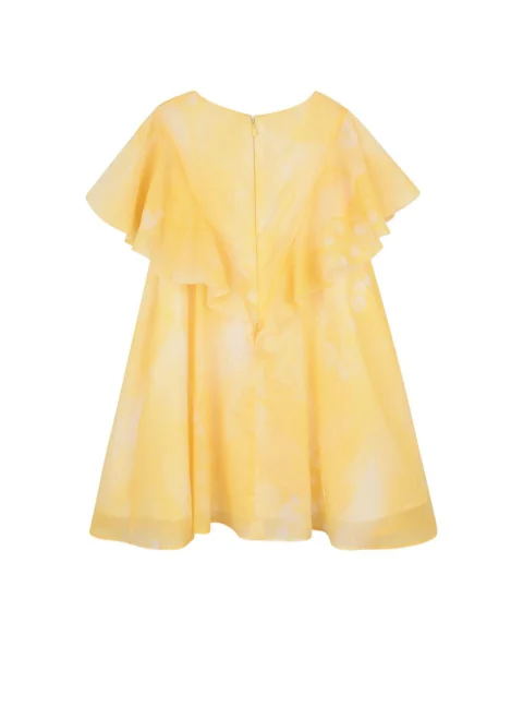 Рокля с волани Givenchy Kids — снимка 2