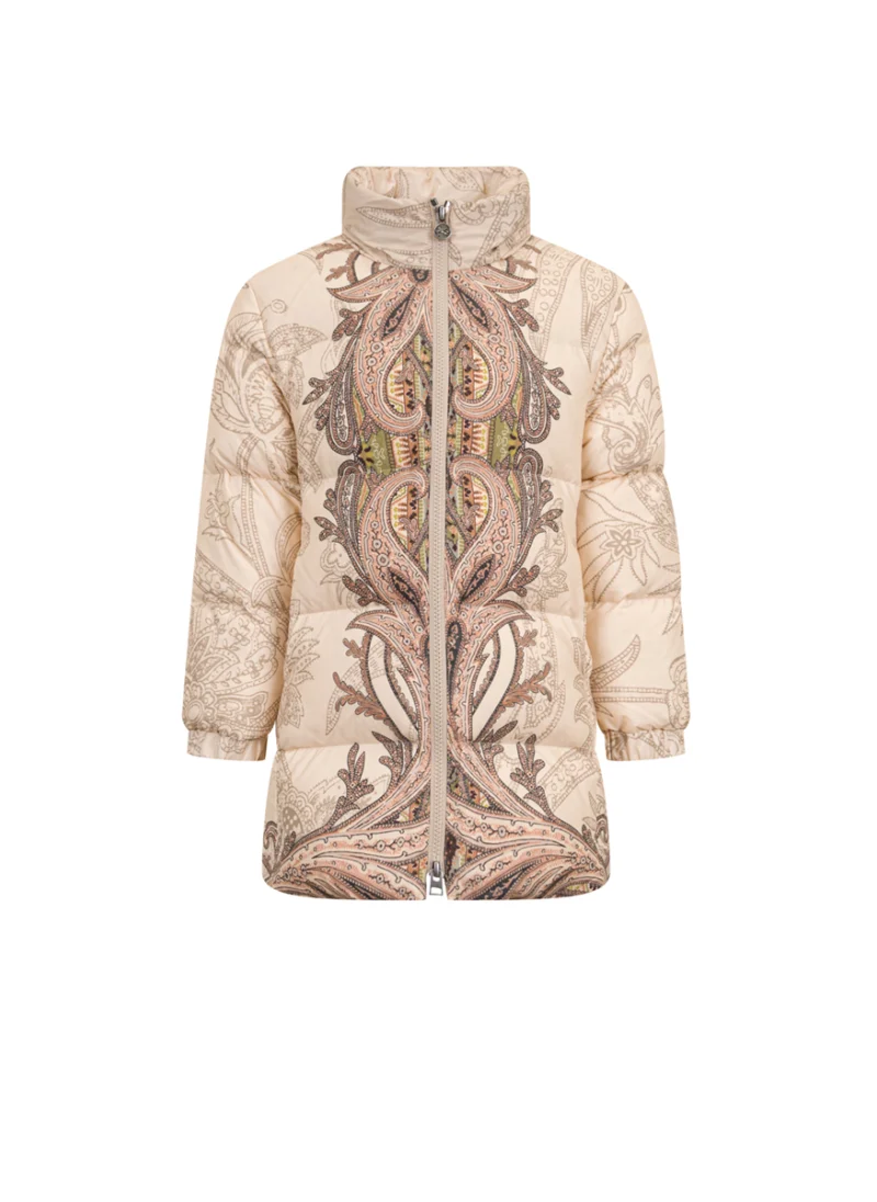 Пухено яке с принт 'Paisley' Etro Kids