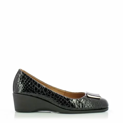 Дамски Обувки На Платформа VERONELLA – 25140128 BLACK CROCCO