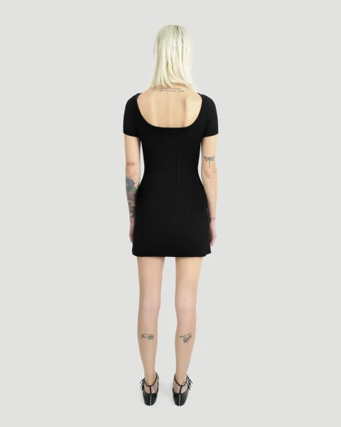 Hyperbole Rib Knit Mini Dress — снимка 3
