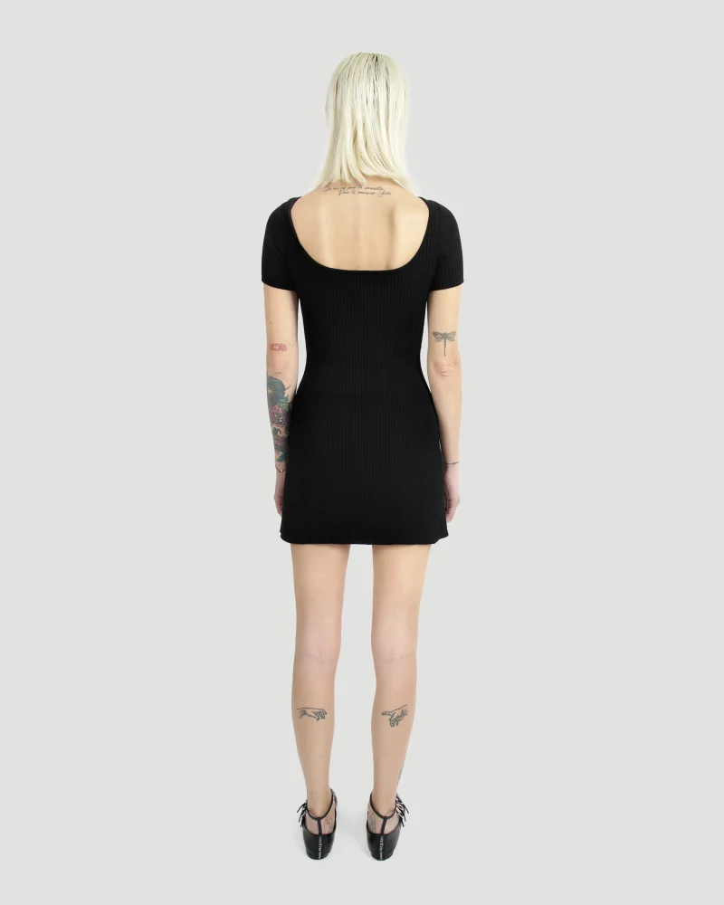 Hyperbole Rib Knit Mini Dress — снимка 3