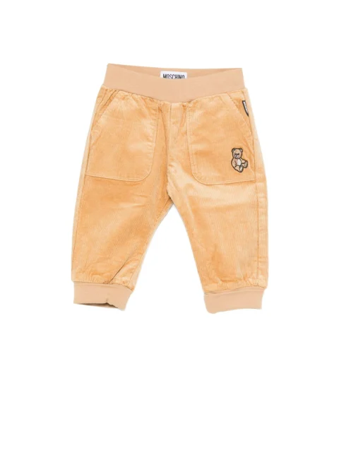 Панталон от рипсено кадифе Moschino Kids