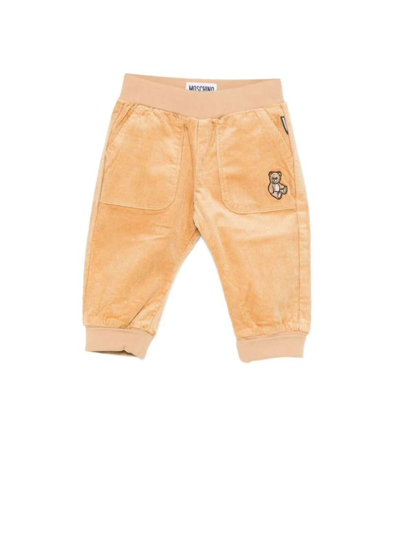 Панталон от рипсено кадифе Moschino Kids