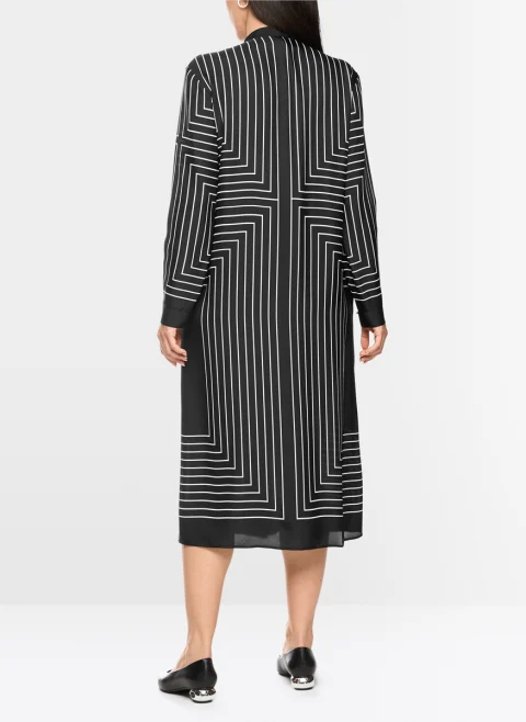 Миди рокля с коприна Marc Cain Collections — снимка 3