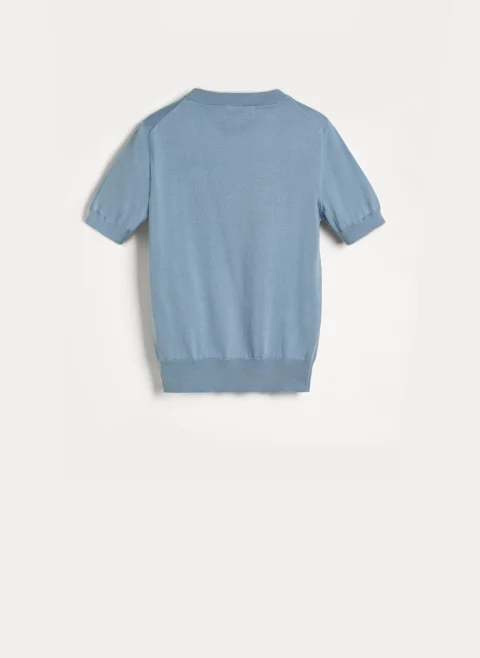 Пуловер с контрастни детайли Brunello Cucinelli Kids 8-10 — снимка 2