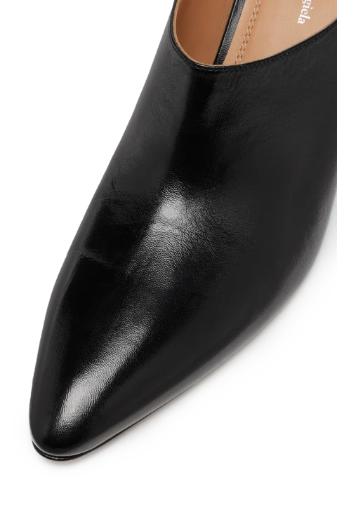 Heel-Less Mules in Black — снимка 3