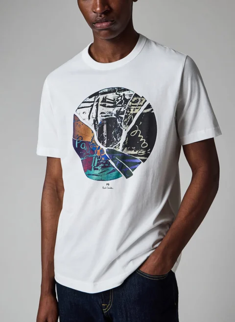 Тишърт с принт 'Broken Record' PS Paul Smith