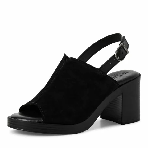Дамски Сандали На Ток TAMARIS – 1-28304-44-001 BLACK — снимка 3