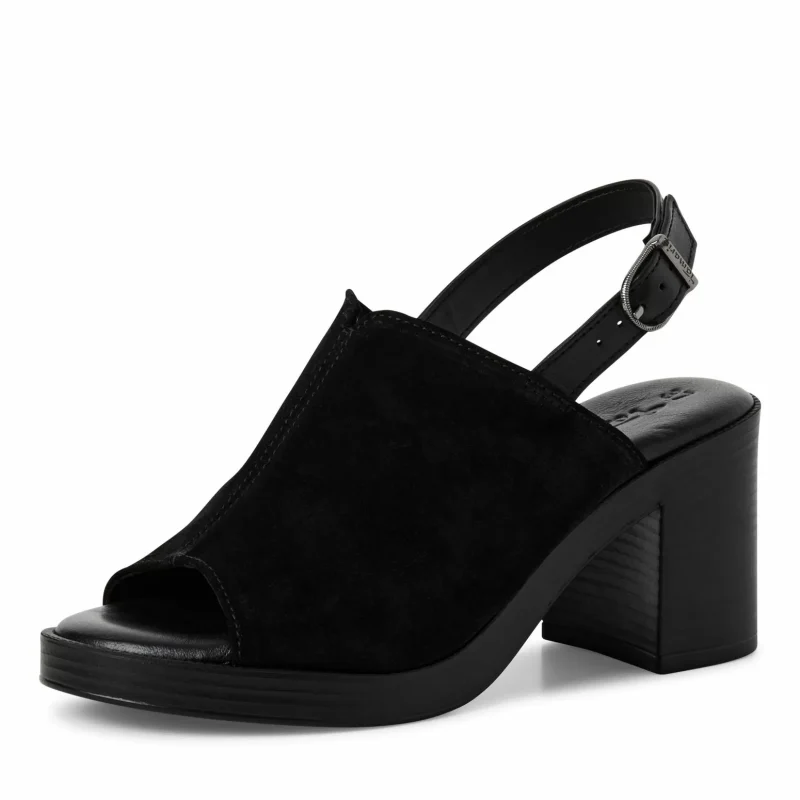 Дамски Сандали На Ток TAMARIS – 1-28304-44-001 BLACK — снимка 3