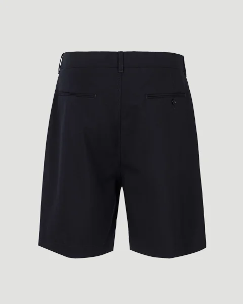 Black Wool Shorts — снимка 2