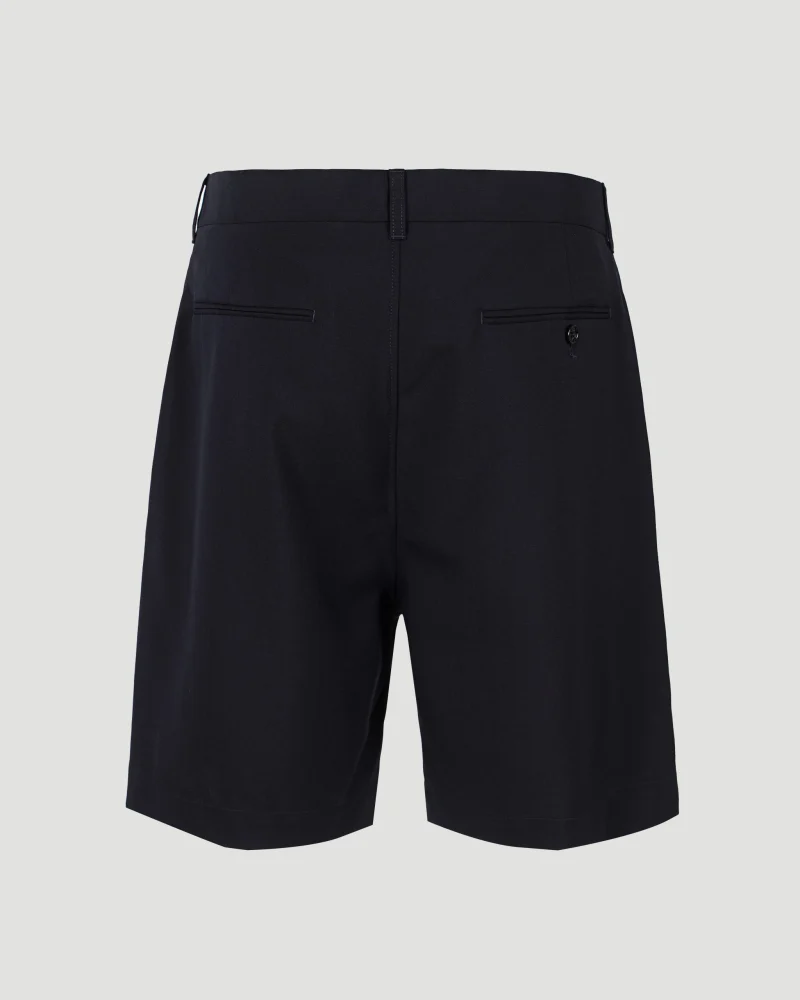 Black Wool Shorts — снимка 2