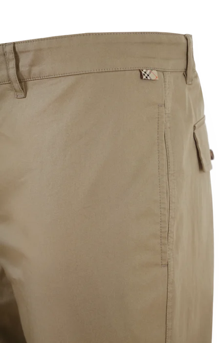 Burberry Brown Cotton Trousers — снимка 3