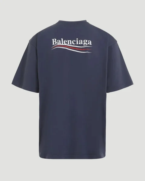 Large Fit T-Shirt in Washed Blue — снимка 2