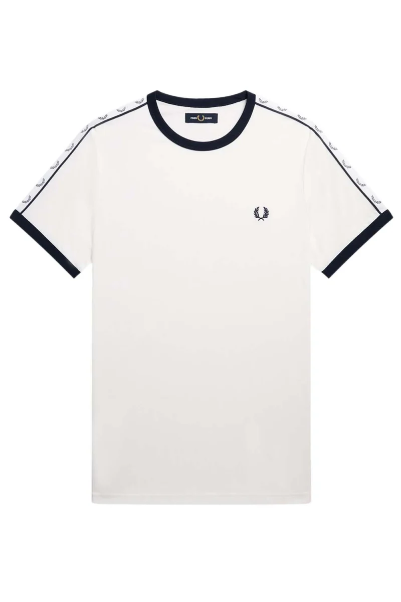 T-Shirt Taped Ringer M4620 129 snow white