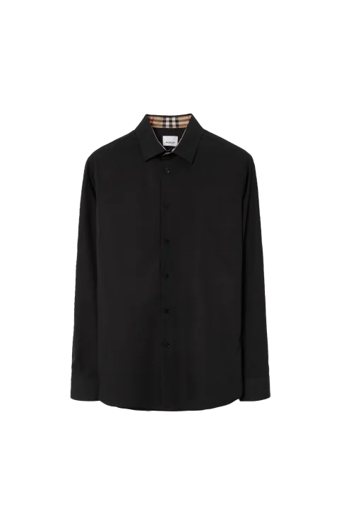Classic Black Shirt in Cotton