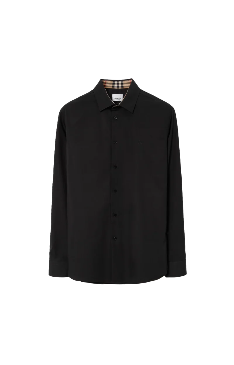Classic Black Shirt in Cotton