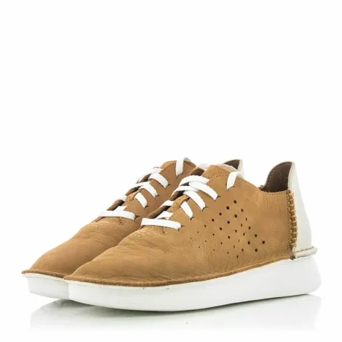 Дамски Ежедневни CLARKS – 26170421 VELHILL ETCH LIGHT TAN — снимка 3