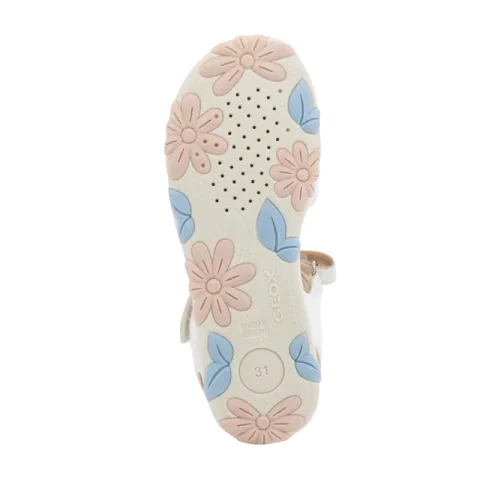 Сандали Момичета GEOX – J358ZA C1Z8W J SANDAL HAITI GIRL WHITE/ROSE — снимка 4