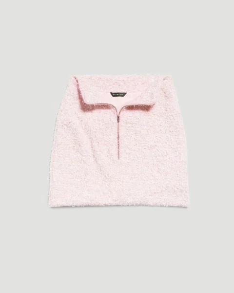 Tweed Mini Skirt in Pink — снимка 2