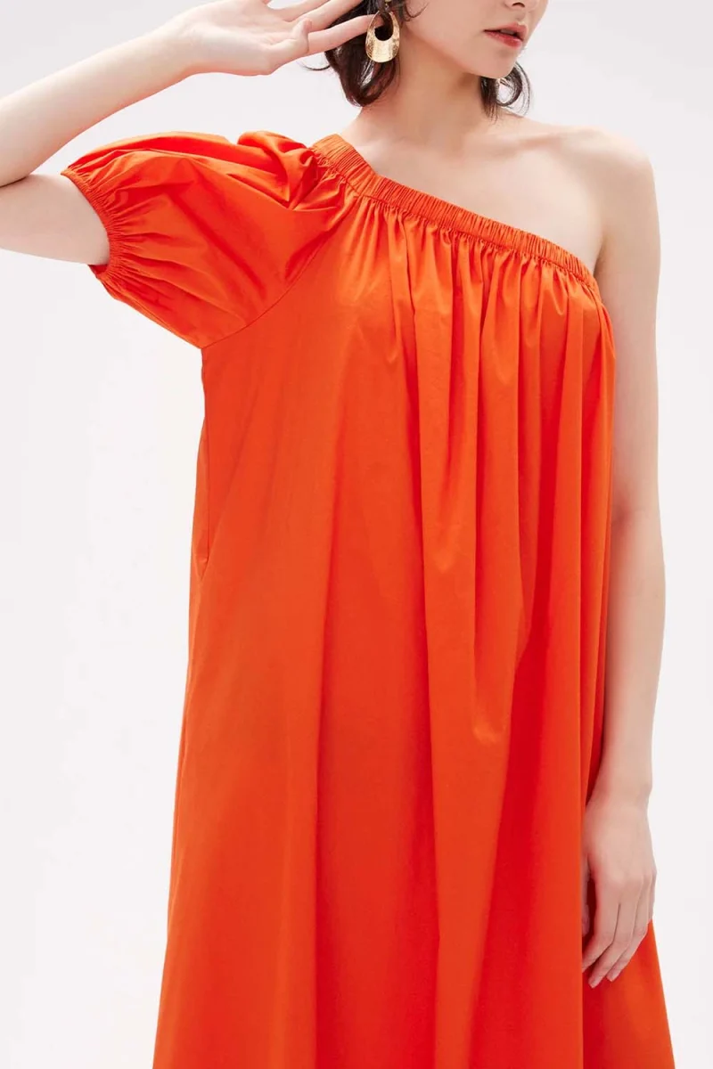 Dress DVFDS2R025BNOOG C0197 burnout orange — снимка 2