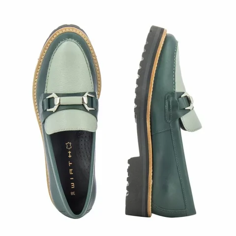 Дамски Лоуфър WIRTH – 14386 KAMIK FAST GREEN — снимка 5