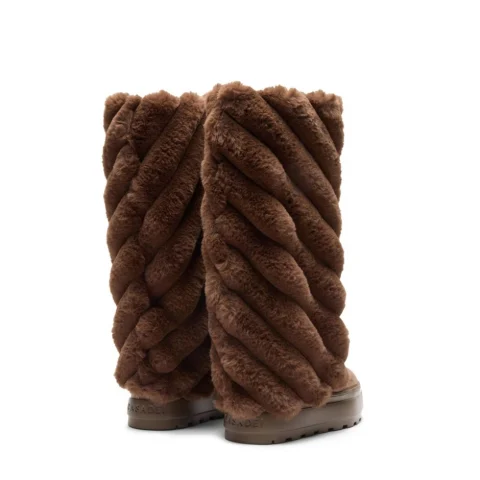 Дамски кафяви ботуши Double Face Eureka Casadei — снимка 7