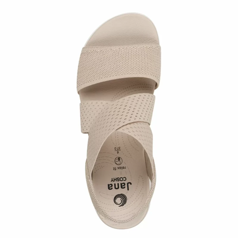 Дамски Спортни Сандали JANA COSHY – JANA COSHY BEIGE/GOLD — снимка 4