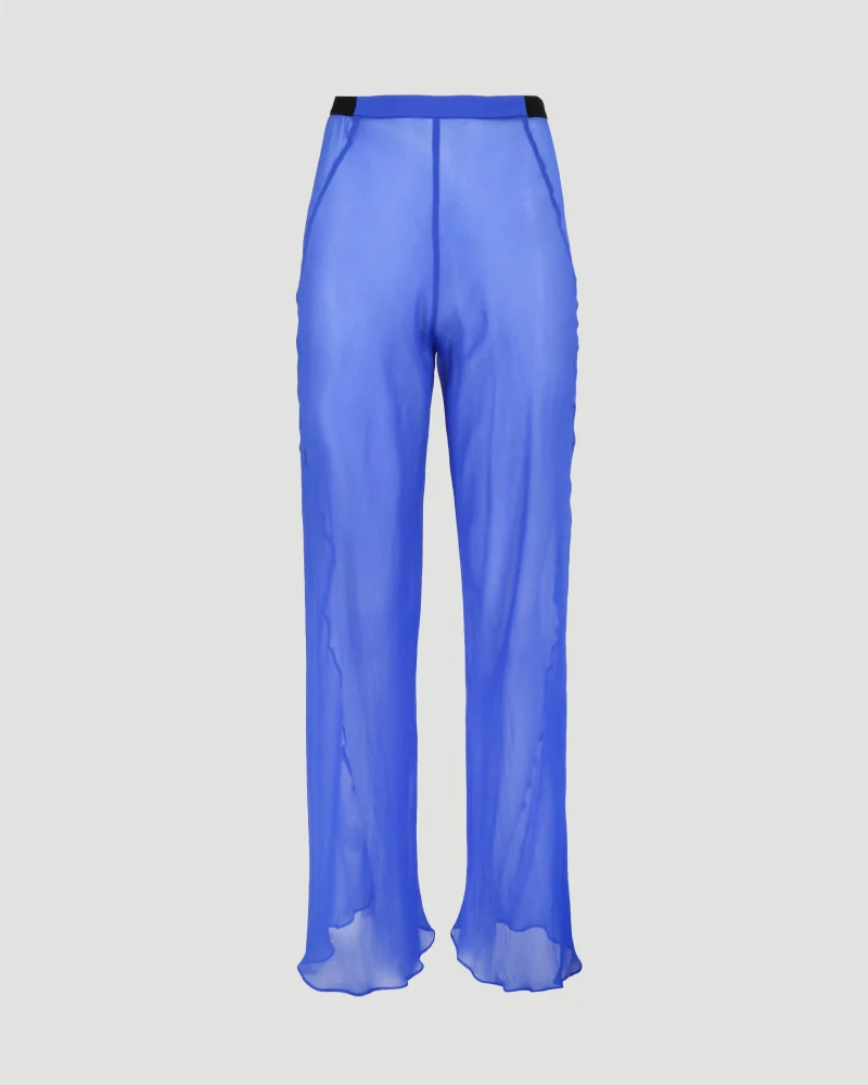 Silk Chiffon Bias Trouser
