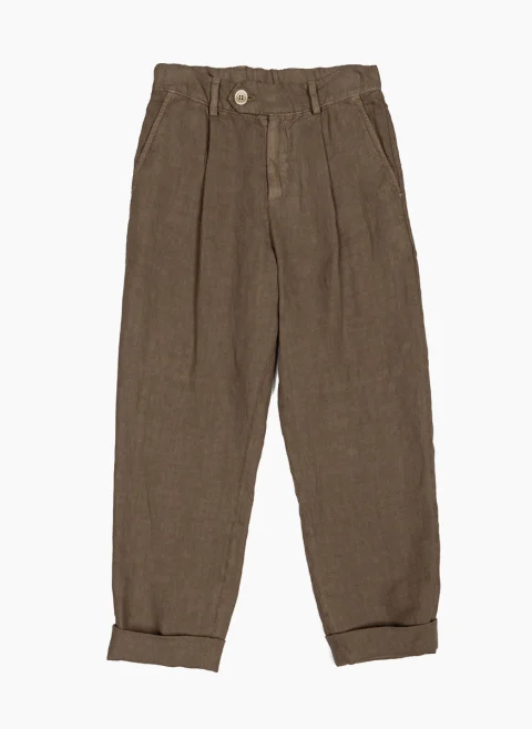 Панталон от лен Brubello Cucinelli Kids 8-10